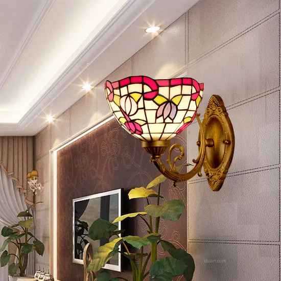 Lâmpada de parede elegante européia para quarto moderno e estudo1