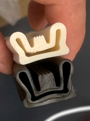 Vedação inflável de borracha reforçada com tecido de silicone VS EPDM VS