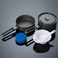 Fire Maple FEAST 1 Black Camping Tool Set - Foldable Pot for Outdoor Cookware1