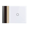 EU/UK Standard Touch Switch - White Crystal Glass Panel AC220V 1/2/3 Gang 1Way Light Wall Switch1