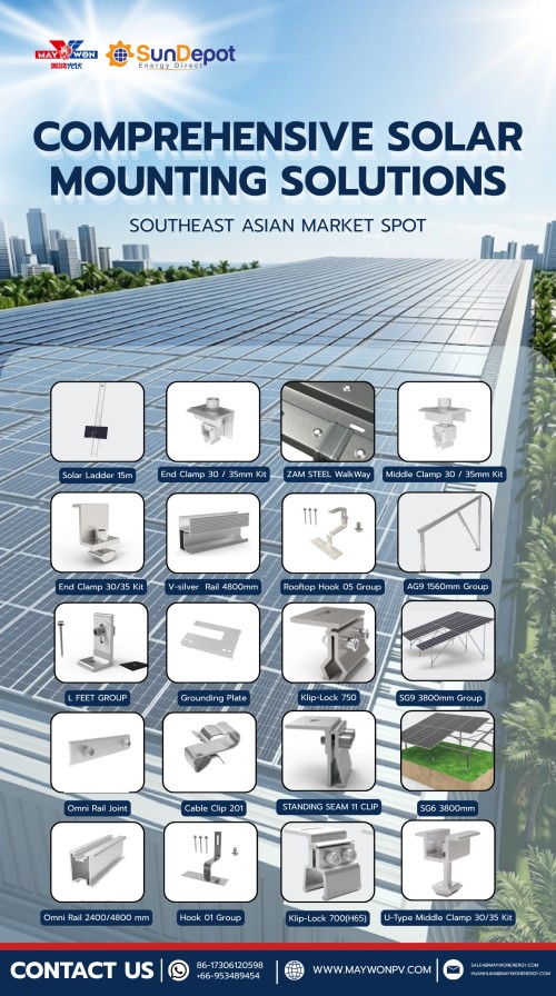 Soluciones integrales de montaje solar Mercado del sudeste asiático