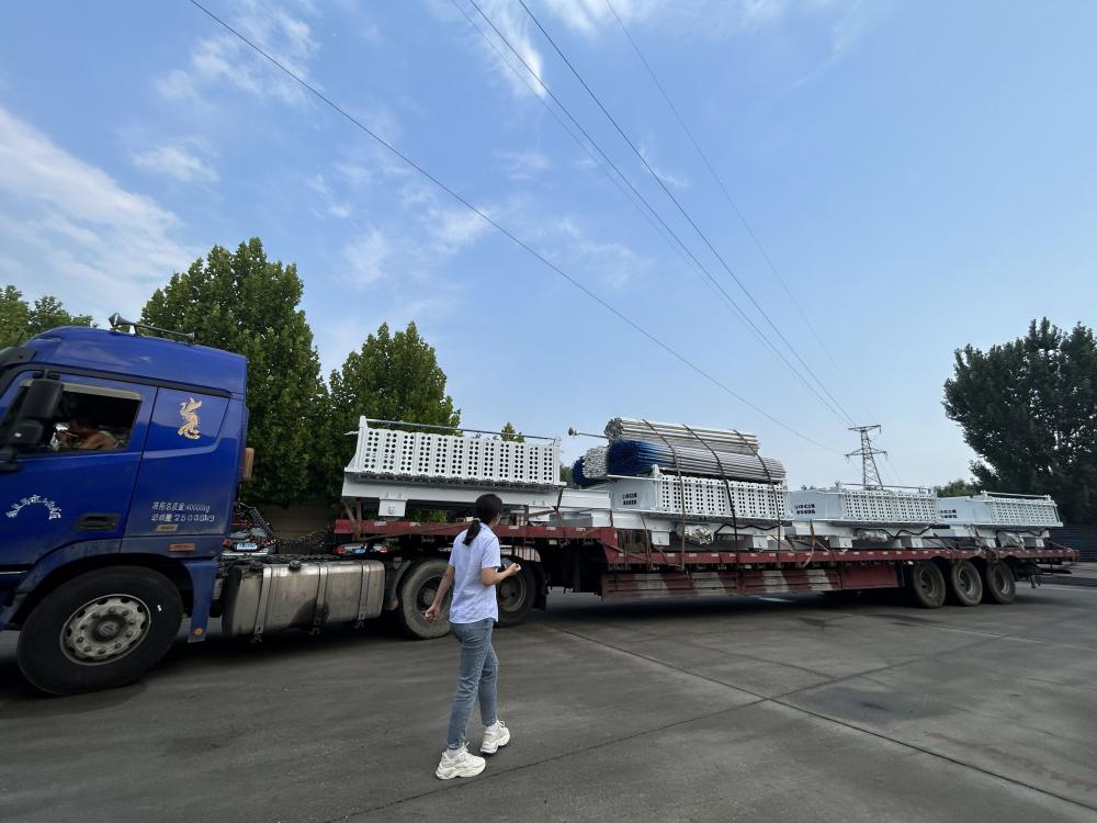 Shipment of wall panel equipment