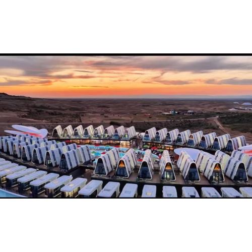 A sivatagi luxus újragondolta a Guangzhou Aotian moduláris megoldásait a Xiangsha Wan Resort számára