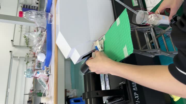 Teste de tamanho médio de partícula da placa atomizadora