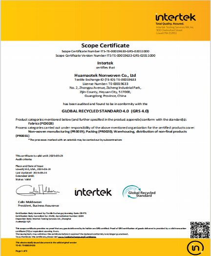 Global Recycle Standard GRS 4.0