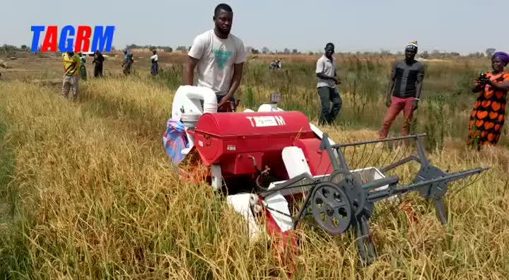 4LZ-1.2b Mini Rice Combine Harvester (rouge)