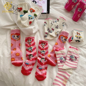 Cartoon socks tube socks