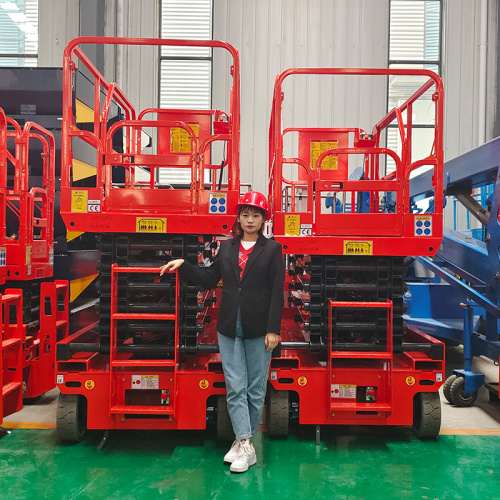 18m 16m 14m 12m 10m 8m 6m Trabalho aéreo Safety Man Lift Hydraulic Electric Self Scissor Lift Platform com CE ISO