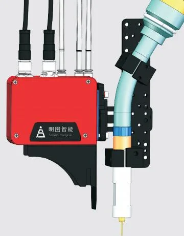 Robot de soldadura de 6 eje para viga longitudinal de camión y remolque de tanque