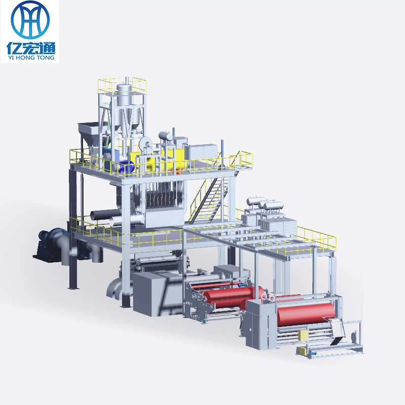 Polyester (PET) hot-rolled non-woven fabric production line