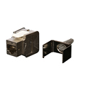 180 Degree STP CAT6A Shielded Module RJ45 Keystone Jack Toolless1