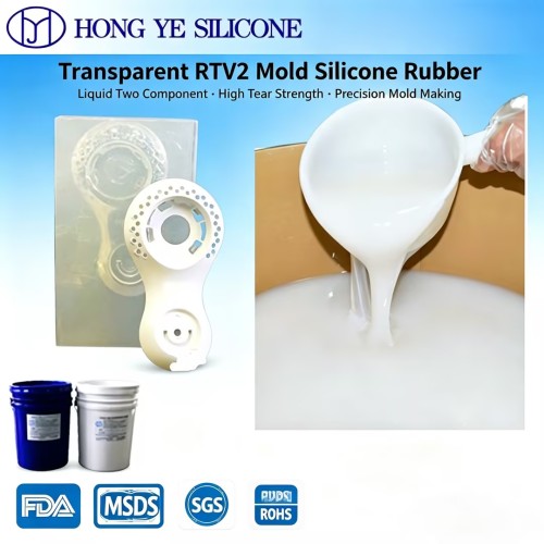 High Transparent RTV2 Liquid Mold Silicone Rubber, Premium Material for Fine Detail Reproduction of Precision Crafts