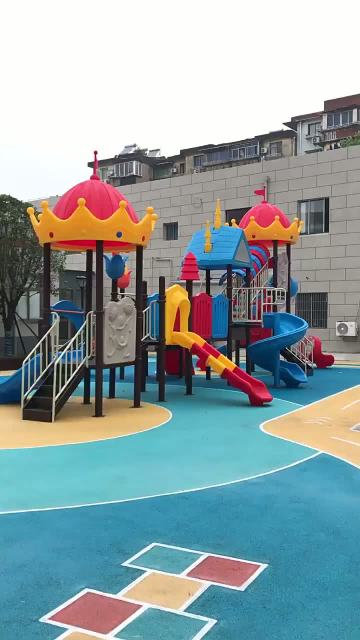 New Outdoor Kindergarten Slide Large Playground Equipment Plastic Combination Slide for Children