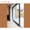 Pembekal Emas Aluminium Double Glazed Windows Doors Untuk Pintu Patio Sliding Villa Harga1