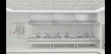Kitchen equipment fire extinguishing device