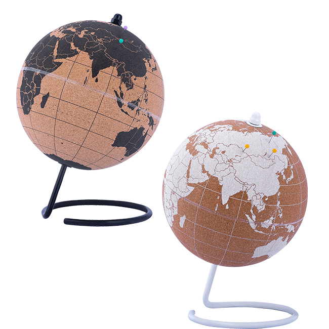 black cork globe