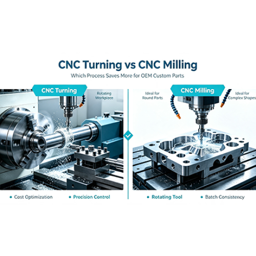 Diferenças entre torneamento e fresamento CNC e suas aplicações | Um guia de economia de custos para a seleção de processos de fabricação personalizados para OEMs