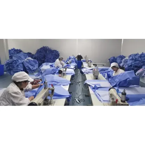 CE En 13795 Eo Sterilization Ultrasonic Heat Sealing SMS Sterile Surgeons Gowns Nonwoven Disposable Hospital Operation Medical Surgical Gown Surgical Robes1