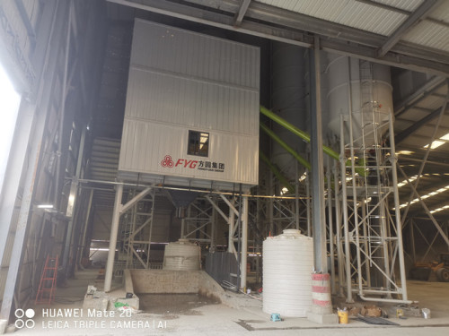 FYG HZS180D modular mixing plants support the construction of the local road building and concrete market