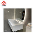 Modern White Monolithic Sink Basin for Bathroom1