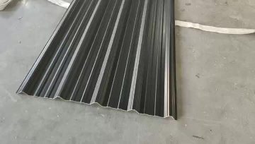 GTRAPEZOIDAL TYPE GREY PVC ROOF SHEET