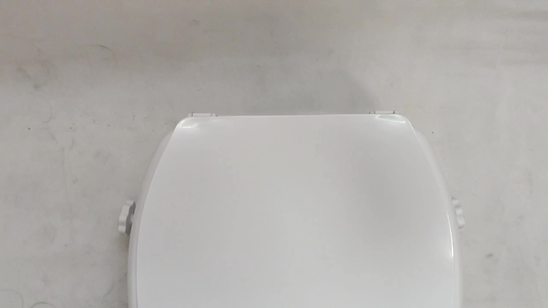 Plastik glatt erhöht 4 Zoll erhöhtes Toilettensitz mit Deckel weiß TCA04A1