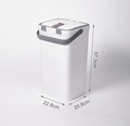 White and Gray Mop Bucket with Super Mop and Microfiber Flat Mop1