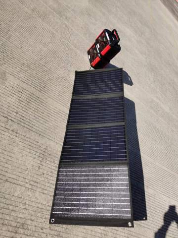 Solar panel charge power staiton