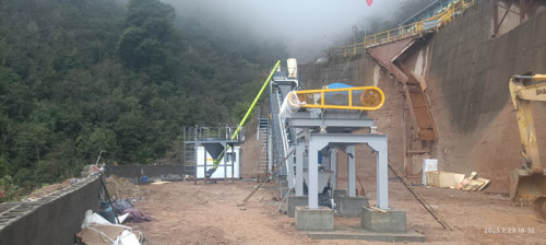 FYG HZST120 mixing plants support the construction of mine backfilling projects