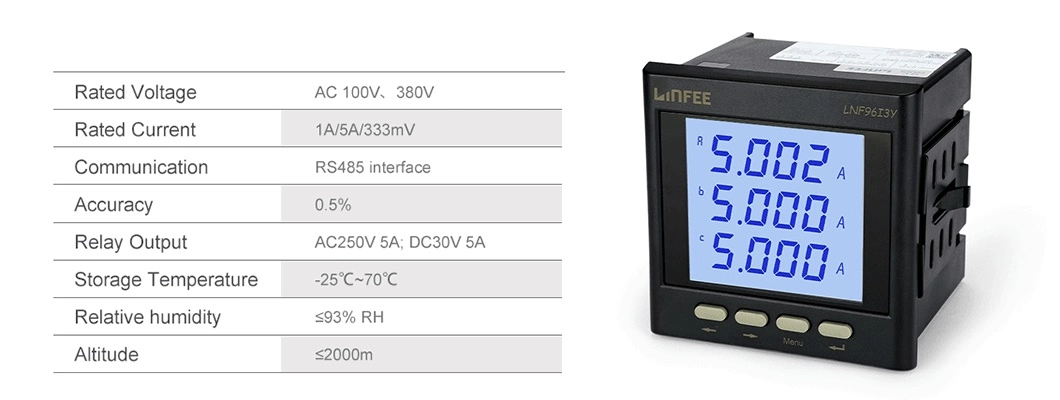 Gran precio Pantalla LCD Pantalla de salida de retransmisión de 2 vías Medidor, Entrada de interruptor de 2 vías LCD Ampere Meder //