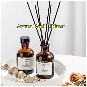 Funn engraçado Cleding Hot Selling Limpeia Limpeza Orgânica Estilo único Luxo âmbar âmbar garrafas de vidro redondo garrafas de carro Reed Reed difuser1