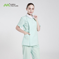 Experimental Nursing Uniform Short Sleeved Split Work Uniform Set for Beauty Salons and Clinics1