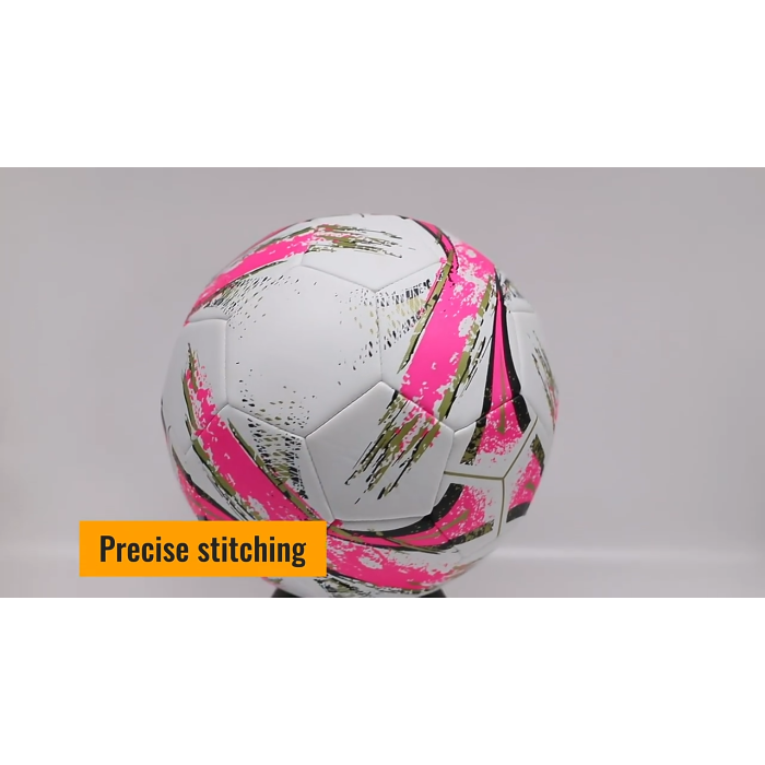 Machine stitched pvc pu leather customized sports soccer football ball size 51