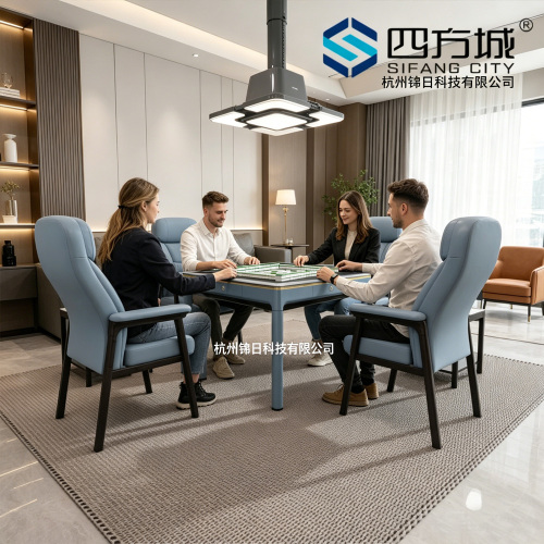 Табліца для хатняга маджонга Hangzhou Jinri Technology | Сучасная мінімалістычная аўтаматычная машына для маджонга, гульнявы ​​стол у памяшканні і на вуліцы