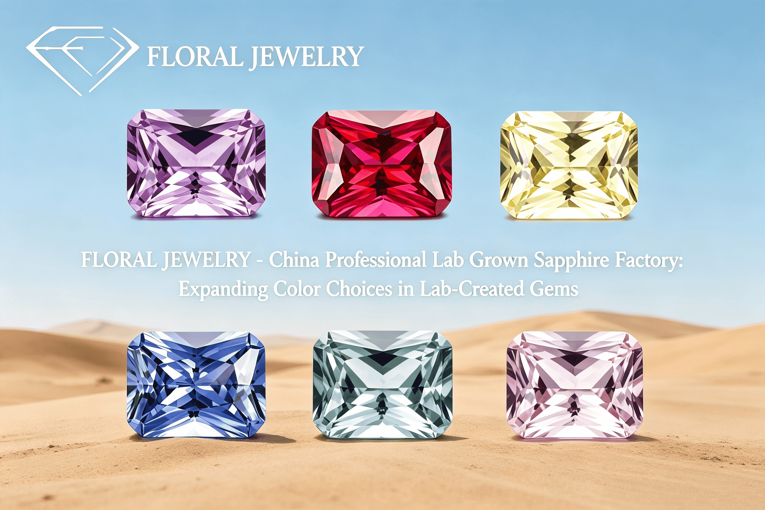 JOYERÍA FLORAL - Fábrica profesional de zafiros cultivados en laboratorio de China: ampliando las opciones de color en gemas creadas en laboratorio