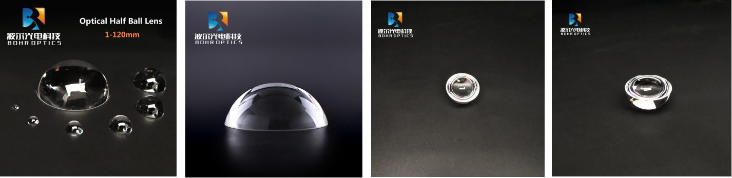 Inventario D12 * 6mm Focus ad alta precisione Focus N-BK7 Le lente a mezza palla sferica per laser a LED CO2