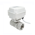 Covna CWX-15N Stainless Steel Mini Electric Ball Valve with CR02 Motorized Spring Return for Irrigation Systems1