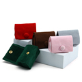 Hanhong Großhandel Custom New Velvet Schmuck Verpackungsschachtel Süßigkeiten Farbe Luxus Aufbewahrungsbox Ohrringe Halskette Ring Schmuck Box1