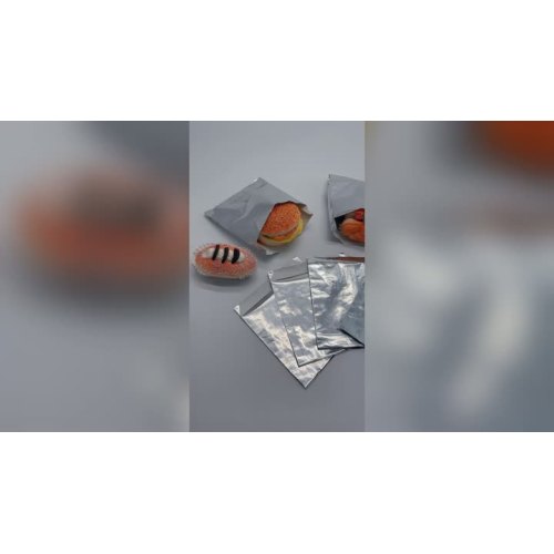 La bolsa de papel Kraft de aluminio exterior muestra video funcional