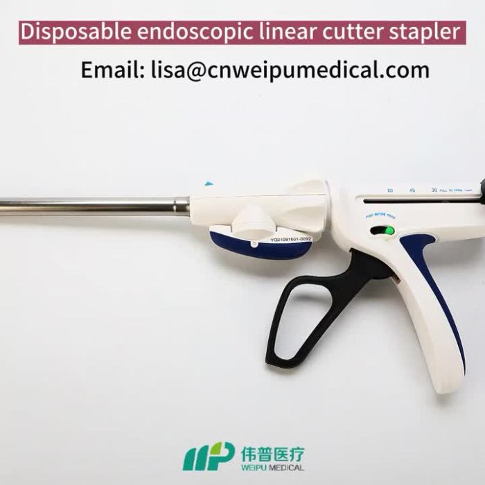 Disposable endoscopic linear cutter stapler