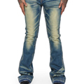 Κατασκευαστής ένδυσης Vintage Acid Wash Jeans Men Custom Stack Denim Jeans1