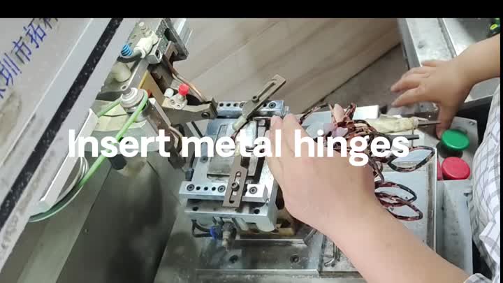 Insert metal hinges