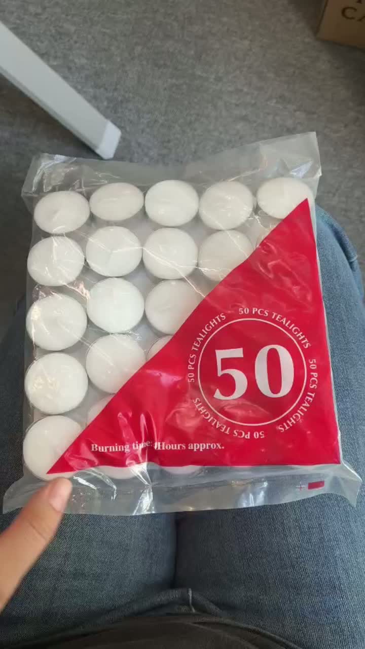 tealight candle polybag