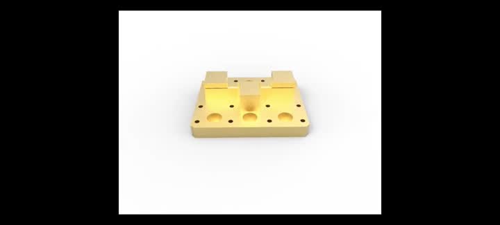 Precision CNC Brass Copper Parts With Gold Plating