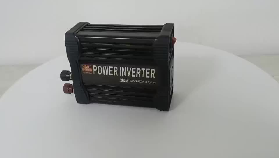 Chine en gros DC 12V 24V à AC 110V 220V 200 watt onde modifiée petite voiture invertre1