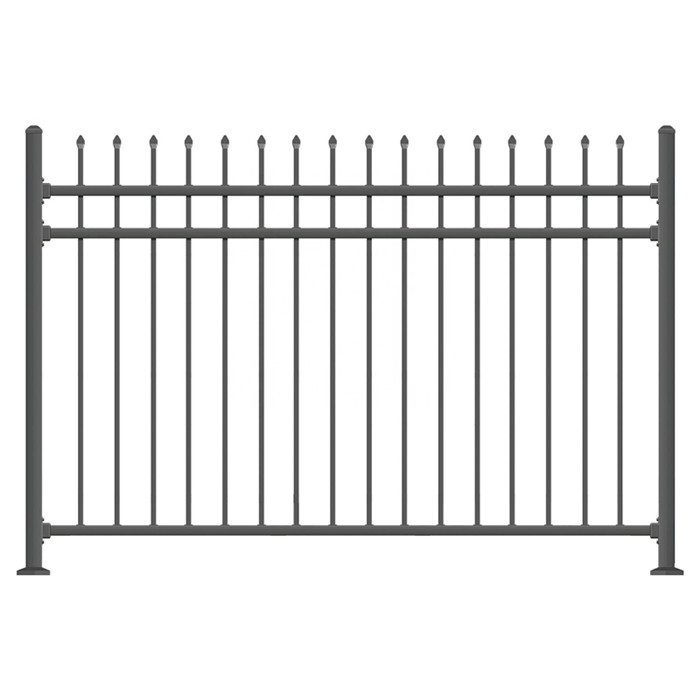 Fense Fire Alimentation en fer forgé Sortie supérieure Métal Chine Mesh Garden Garde