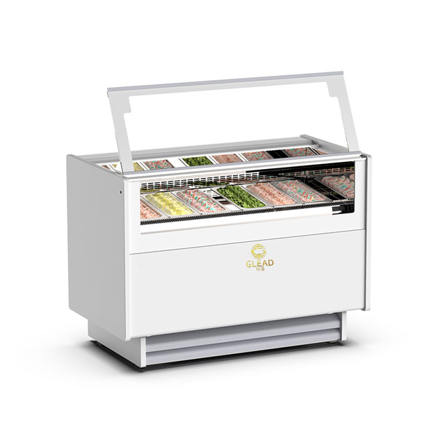 Display Freezers & Fridges Ice Cream Gelato Showcase Countertop Commercial Upright Horizontal Top 220 Volt Full Vision1