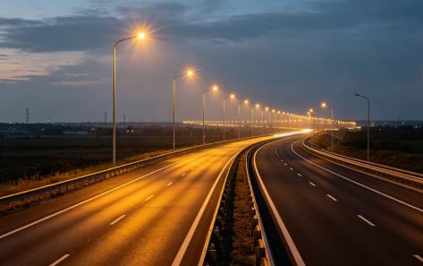 High-power waterproof highway lighting with remote central control