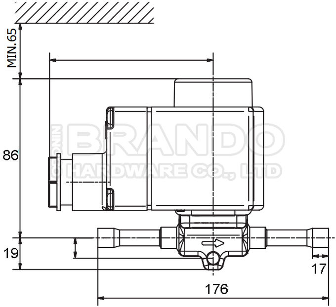 Διάσταση 032L1225 EVR15 7/8 Inch Ψύξη βαλβίδα