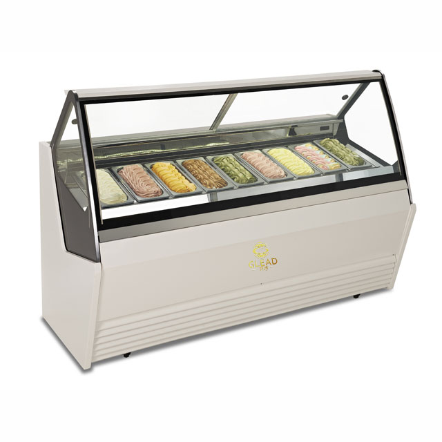 Display Freezers & Fridges Ice Cream Gelato Showcase Countertop Showcase Retail Display Desk Frezzer Gelato Patisserie Price1